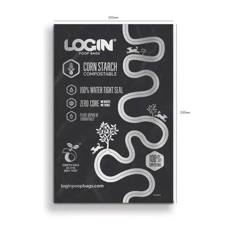 LOGIN COMPOSTABLE POOP BAGS SINGLE ROLL