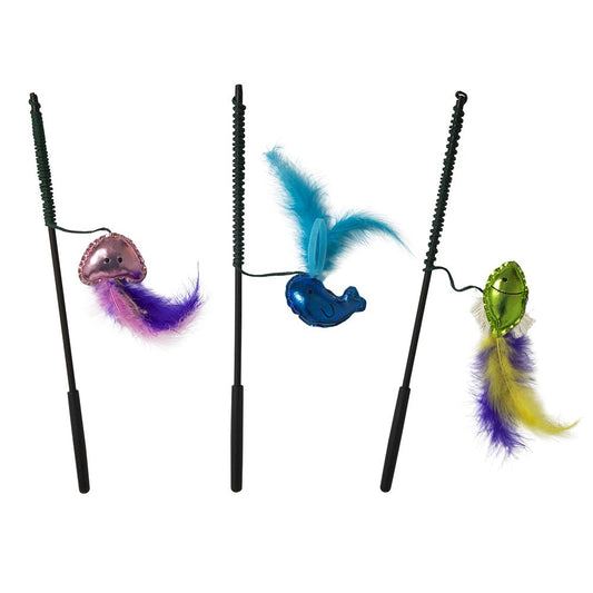 JW WANDERFULS CAT TOY 38CM POLE LENGTH
