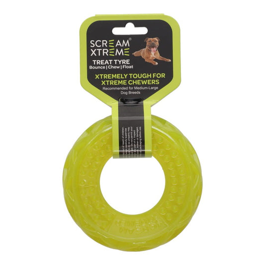 SCREAM XTREME TREAT TYRE GREEN - MED/LGE 13x4.5CM