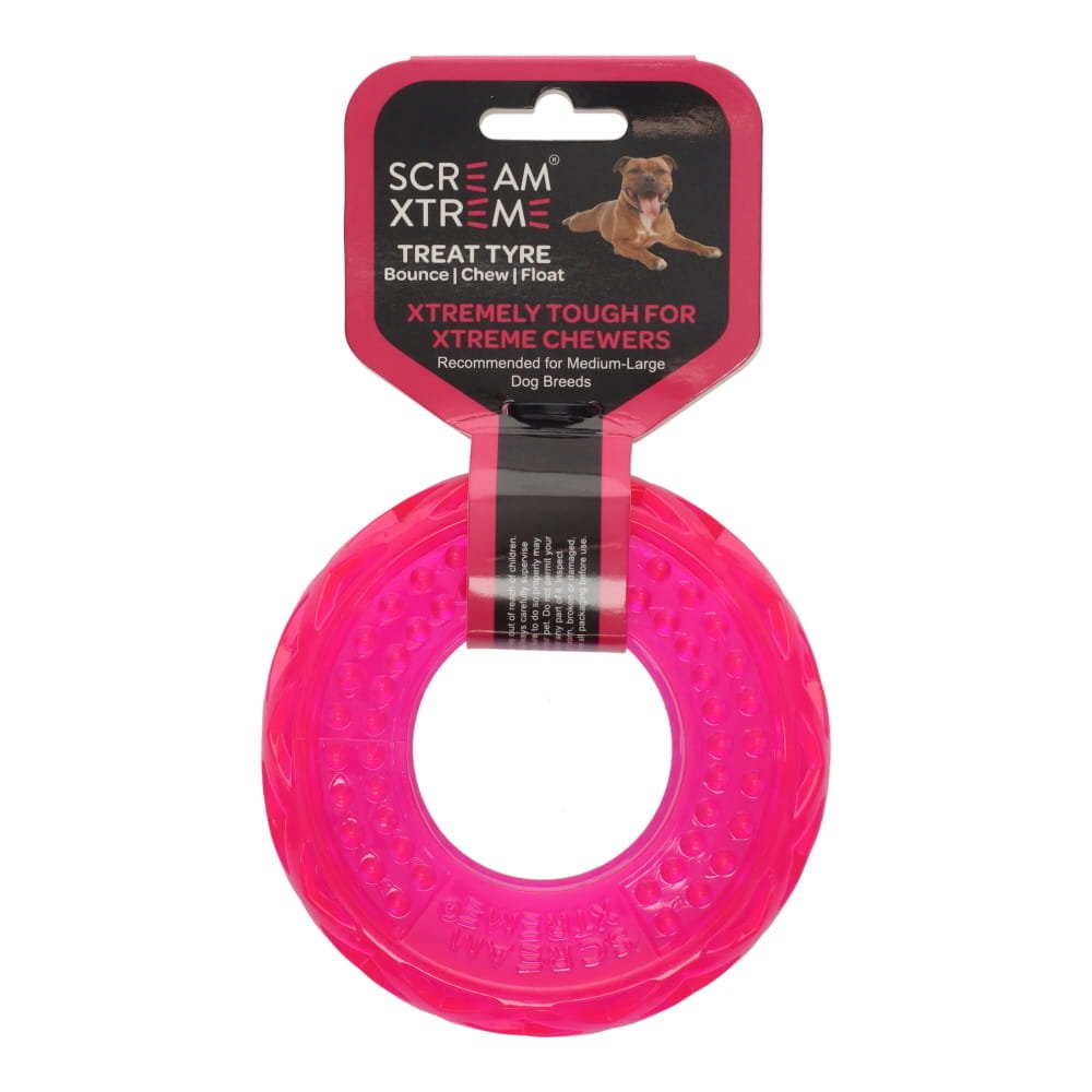 SCREAM XTREME TREAT TYRE PINK - MED/LGE 13x4.5CM