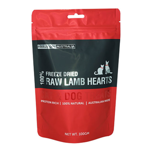 FREEZE DRIED LAMB HEARTS
