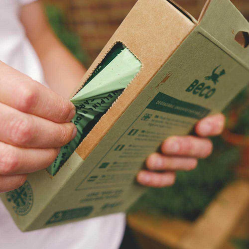 BECO UNSCENTED POOP BAGS WITH HANDLES