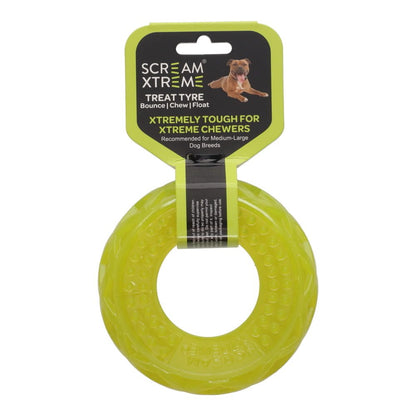SCREAM XTREME TREAT TYRE GREEN - MED/LGE 13x4.5CM