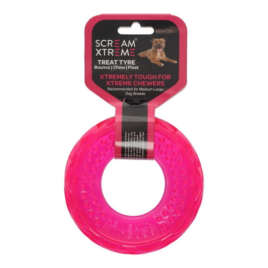 SCREAM XTREME TREAT TYRE PINK - MED/LGE 13x4.5CM