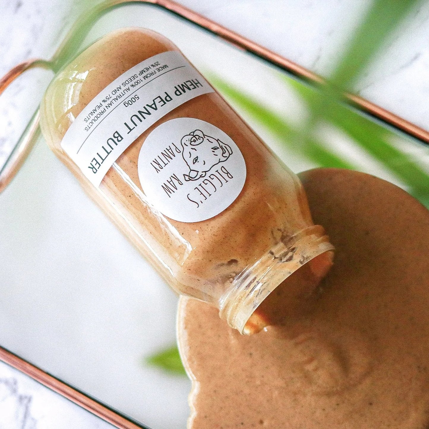 BIGGIE'S RAW PANTRY HEMP PEANUT BUTTER 500G