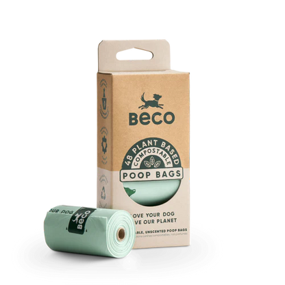 BECO UNSCENTED COMPOSTABLE POOP BAG ROLLS